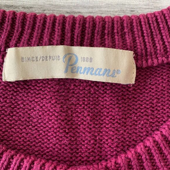 Vintage 90s Burgundy Floral Embroidered Cardigan Sweater Vest - Picture 7 of 13